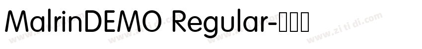 MalrinDEMO Regular字体转换 MalrinDEMO Regular字体转换